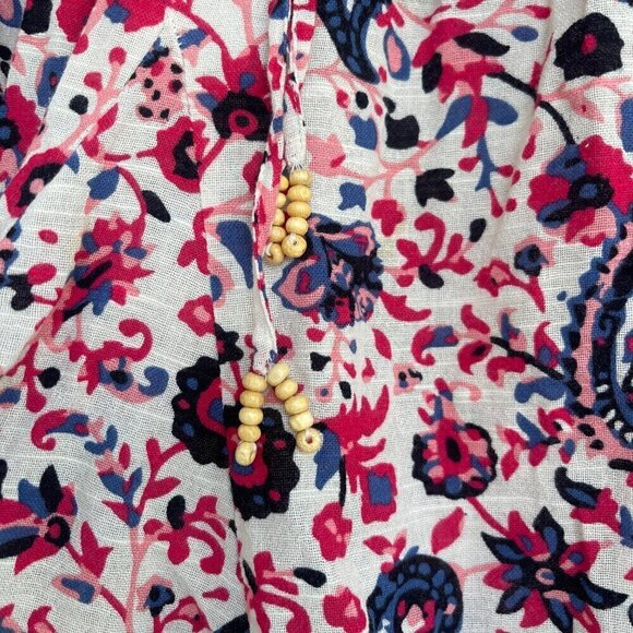 Zara Womens 100% Cotton Floral Paisley Pull On Skirt Size XS Boho Beachy Western - Picture 3 of 6